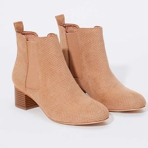 NWT LOFT Perforated Chelsea Boots